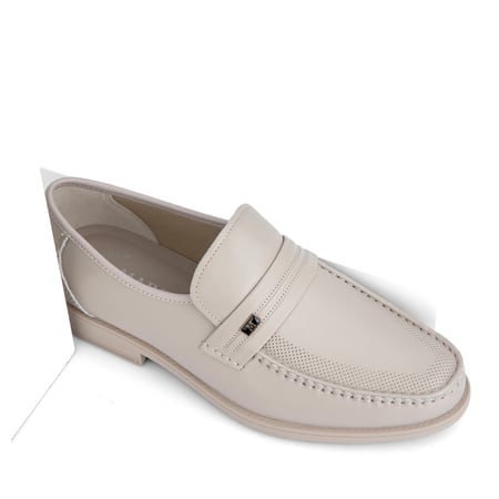 جزمه ماركو رسمي طبي جلد طبيعي بيج ايطالي