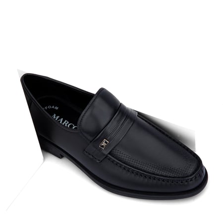 حذاء ماركو رسمي إيطالي رجالي -  بلاك موسو