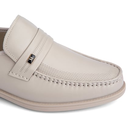 جزمه ماركو رسمي طبي جلد طبيعي بيج ايطالي