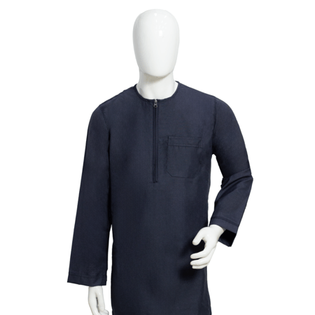 قميص دروش كم طويل سحاب