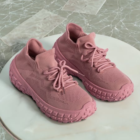 حذاء قماش نسائي بينك| ماركة ستايلش