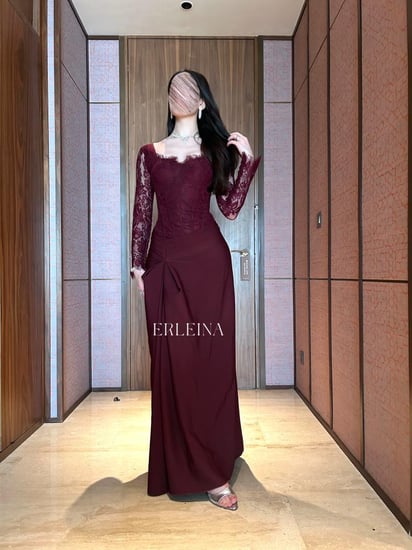 تصميم انسيابي يبرز القوام يجعله خيارا مميزا كـ فستان ناعم طويل جذاب