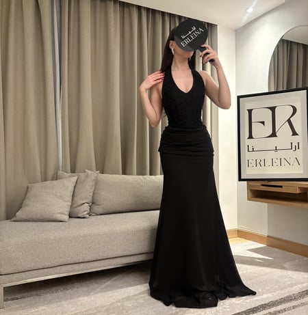 فستان رليا اسود