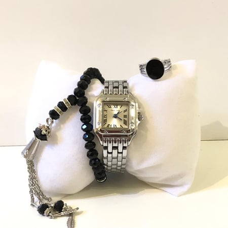 3 قطع من مجموعة الطفل المدلل ,سبحة ,خاتم ,ساعة يد ,مناسب للإطلالة اليومية