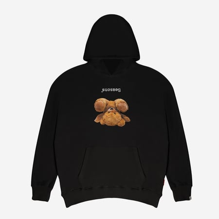 BLACK TEDDY BEAR HOODIE