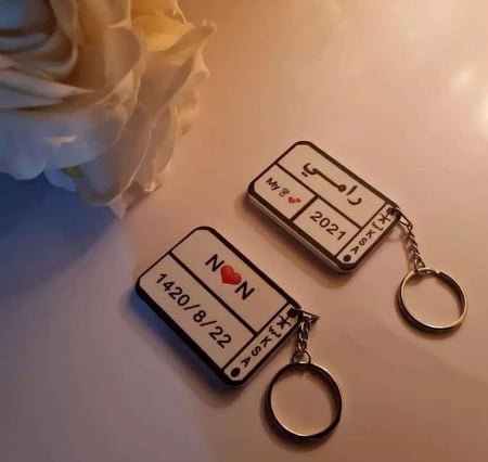 ميدالية مفتاح على شكل لوحه