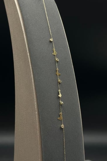 اسوارة اطفال ذهب تصميم الماس