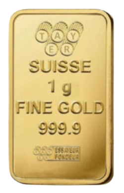 سبيكة ذهب 1 جرام Suisse - ابدا استثمارك