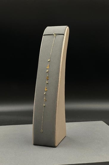 اسوارة اطفال  فراشات ذهب تصميم الماس