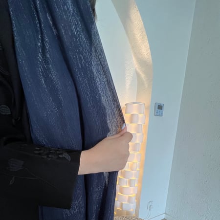 طرحة كحلي أورقنزا لامع