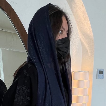 طرحة كحلي أورقنزا لامع