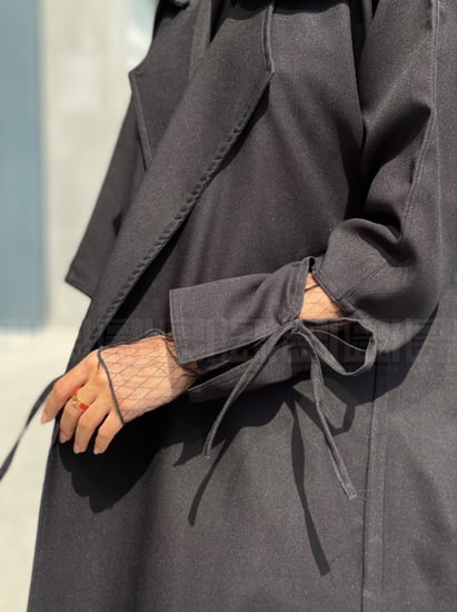 اكمام عبايات سوداء مفصوله 1077