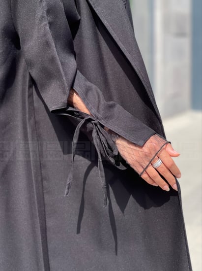 اكمام عبايات سوداء مفصوله 1077