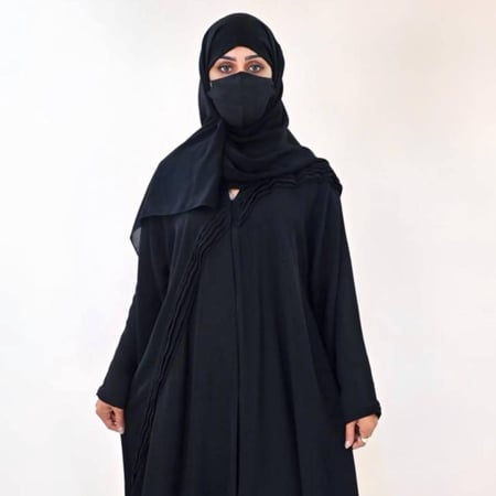 عباية خطوط كسرات مائلة من الامام