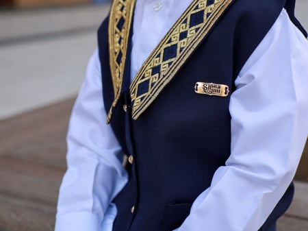 سديري اطفال كحلي بتطريز ذهبي-سيدريات اطفال-متجر سيرما