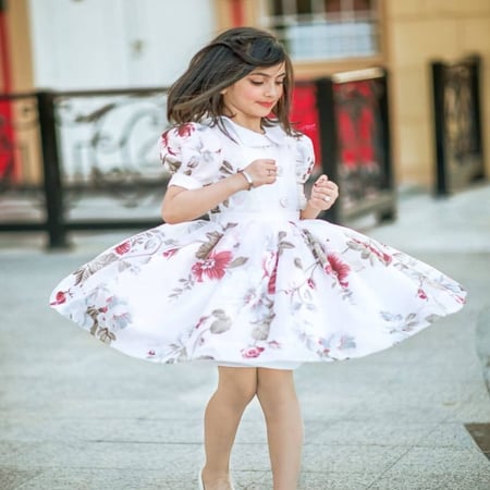 فستان بناتي-قصير وخامة ناعمه-متجر سيرما