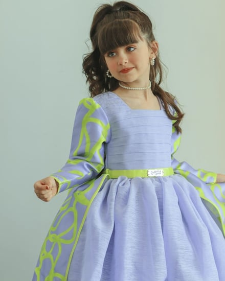 فستان زينه فسفوري ولافندر-فساتين صيفية-متجر سيرما