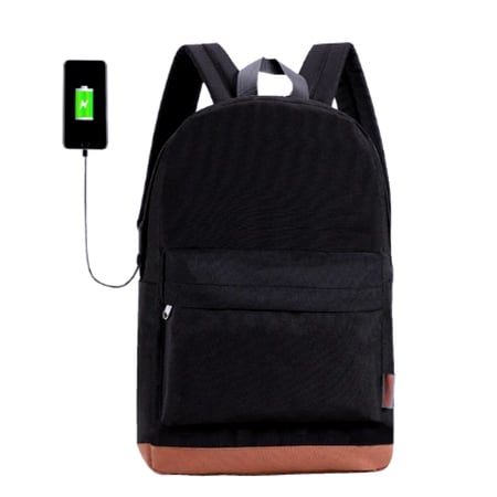 حقيبة ظهر بتصميم عصري مع منفذ شاحن جوال