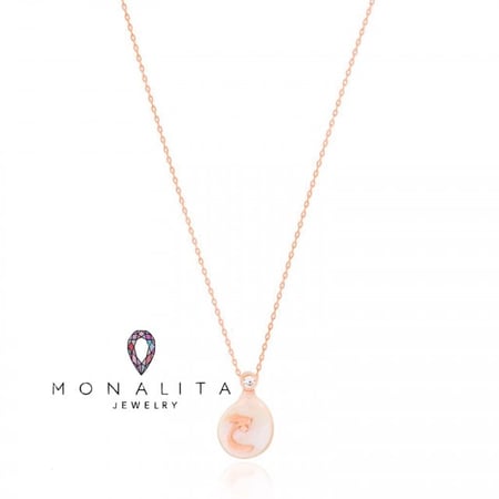 سلاسل الأحرف العربية الأنيقة , اللون روز جولد (LA1) .