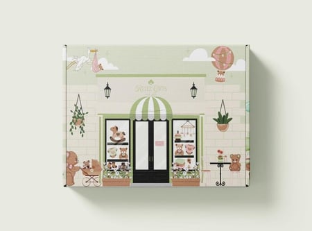 بوكس مواليد بنات +مشط بالأسم