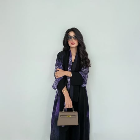 عباية دبل فيس موف نص كلوش