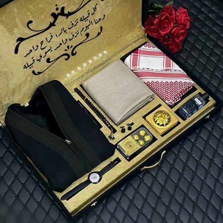 بوكسات هدايا رجالية شتوية راقية ومتكاملة مع كتابة عبارة إهداء حسب الطلب موديل MN-758