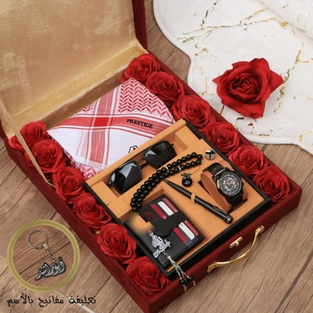 بكس رجالية هدايا شماغ تصميم حسب الطلب