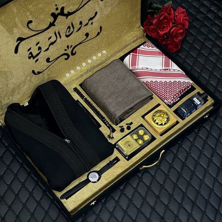 بوكسات هدايا رجالية شتوية راقية ومتكاملة مع كتابة عبارة إهداء حسب الطلب موديل MN-758