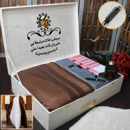 بوكس إهداء رجالي شتوي فخم وبتصميم خاص حسب الطلب موديل MN-740