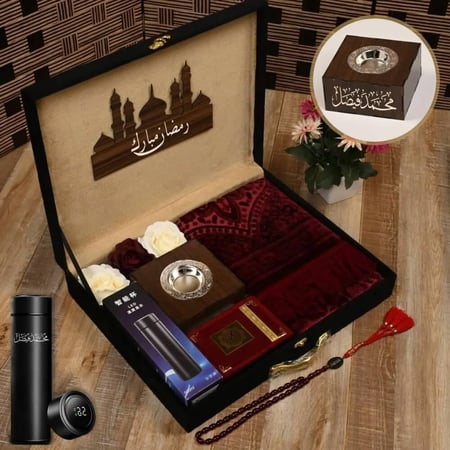 بوكس إهداء رجالي رمضاني راقي بتصميم خاص للإسم والعبارة حسب الطلب RE-137