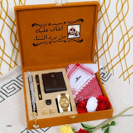 بوكسات هدايا رجالية فاخرة شماغ  تصميم حسب الطلب  مديل  mh-752