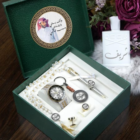 أطقم ساعات رجالية بتصميم حديث مع مجموعة إكسسوارات بتصميم خاص حسب الطلب موديل MN-662