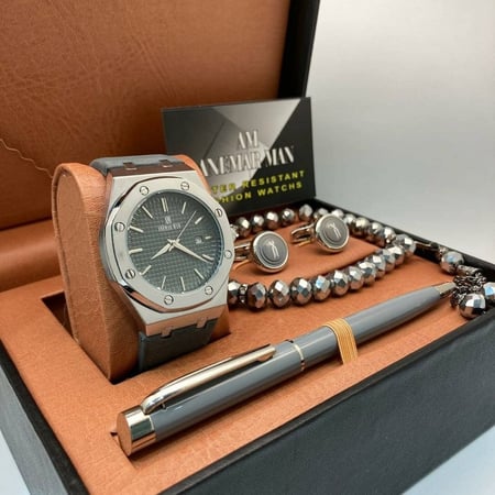 أطقم ساعات رجالية راقية بتصميم كلاسيكي مميز