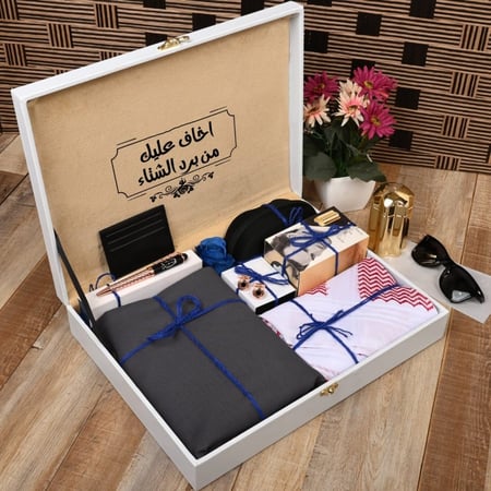 هدايا شتوية بوكس شتوي قماش شماغ الموديل  HM-456224