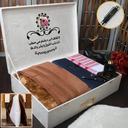 بوكس إهداء رجالي شتوي فخم وبتصميم خاص حسب الطلب موديل MN-740