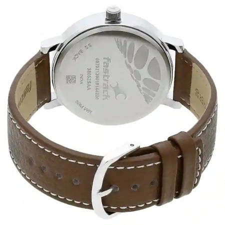 ساعة فاسترك جلد من تيتان 38052SL07