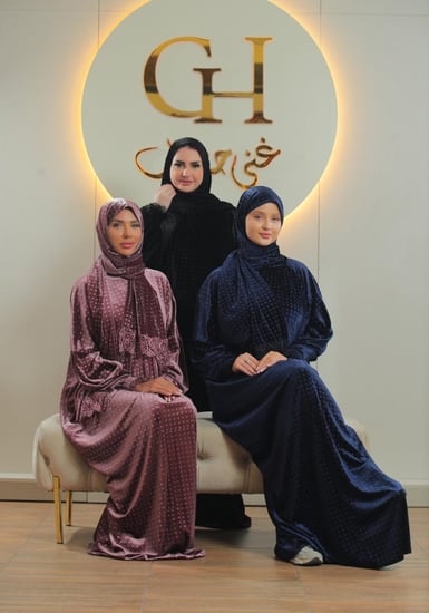 شرشف صلاة غنى حجاب مخمل منقط