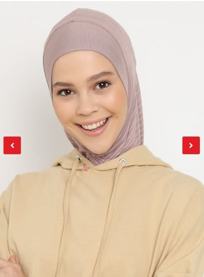 حجاب رياضي قطن قطعة واحدة