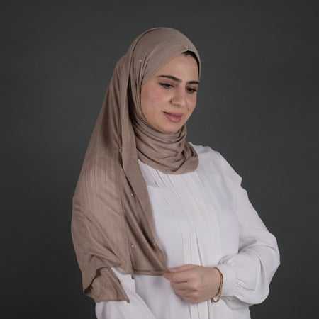 حجاب جاهز كويتي لولوا بستراس