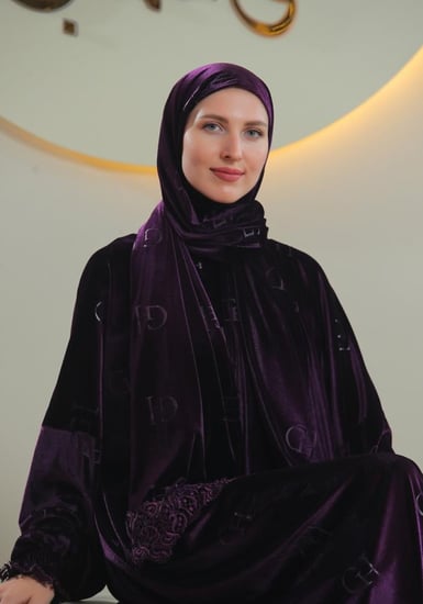 شرشف صلاة غنى حجاب مخمل GH شتوي