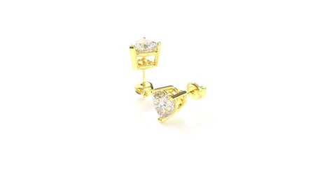 HRT 0.50 pointer of LOVE CVD earrings