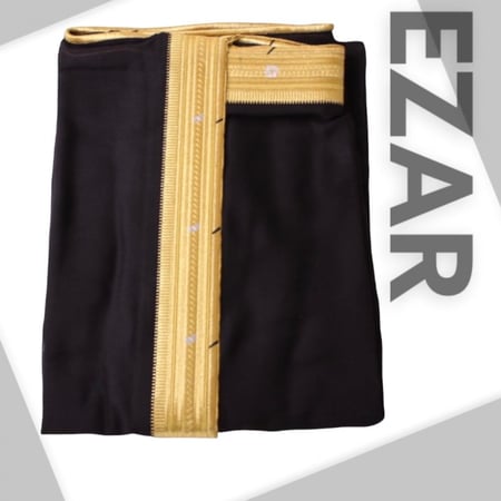 مشلح ملكي اسود ذهبي