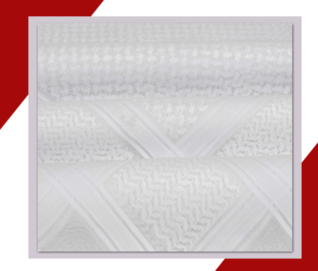 شماغ العجلان الذهبي أبيض