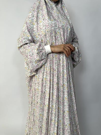جلال صلاة 1 قطعة كم مطاط | Prayer Dress 1 Part Rubber Sleeve
