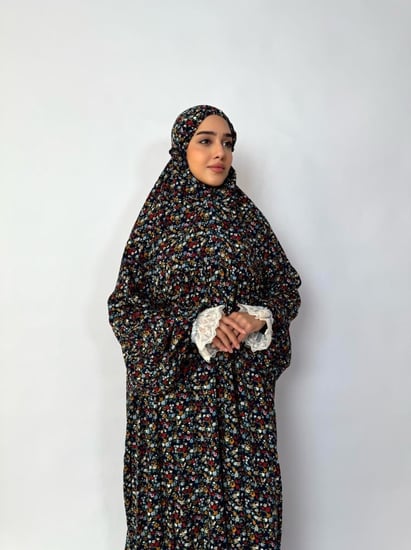 جلال صلاة 1 قطعة كم دانتيل | Prayer Dress 1 Part Lace Sleeve