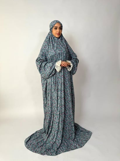 جلال صلاة 1 قطعة كم دانتيل | Prayer Dress 1 Part Lace Sleeve