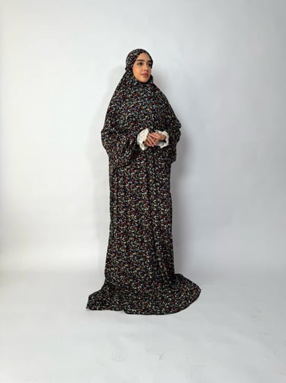جلال صلاة 1 قطعة كم دانتيل | Prayer Dress 1 Part Lace Sleeve