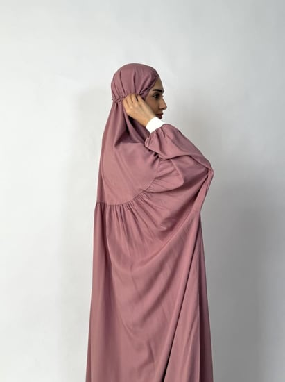 جلال صلاة 1 قطعة كم مطاط | Prayer Dress 1 Part Rubber Sleeve