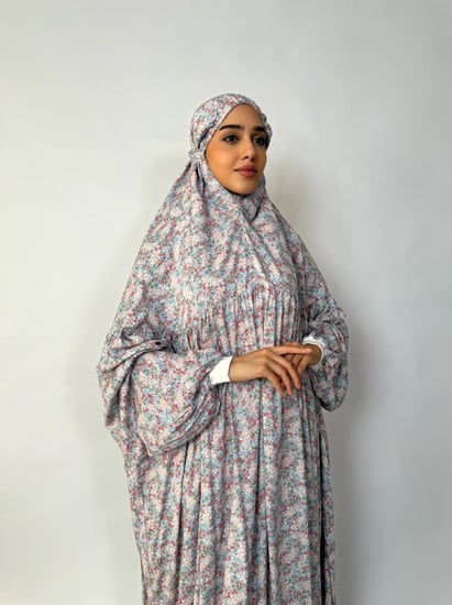 جلال صلاة 1 قطعة كم مطاط | Prayer Dress 1 Part Rubber Sleeve
