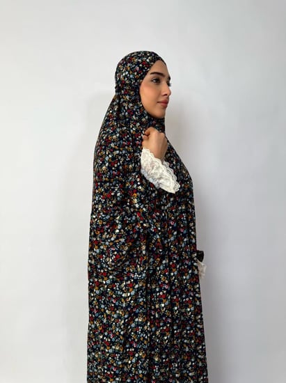 جلال صلاة 1 قطعة كم دانتيل | Prayer Dress 1 Part Lace Sleeve